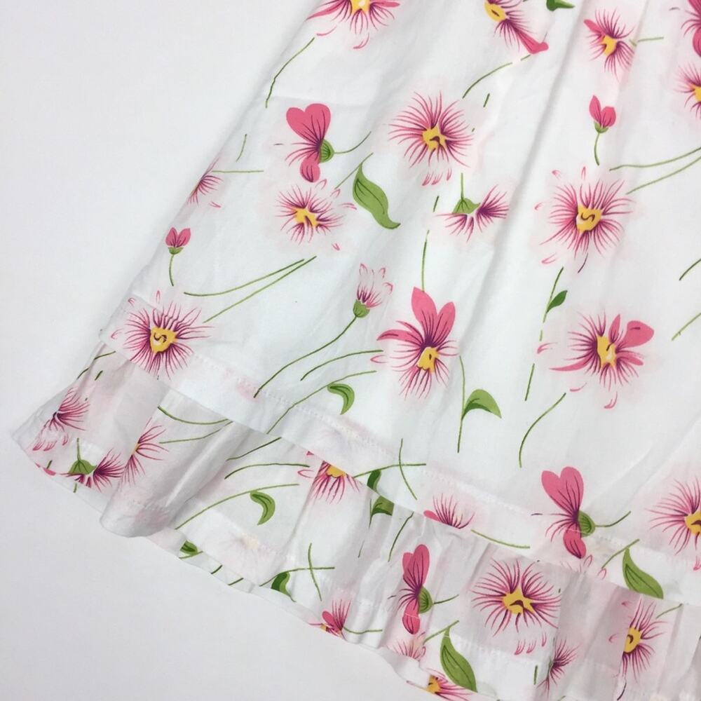 Emile et Rose White Pink Floral Dress 12 Months - Picture 2 of 8